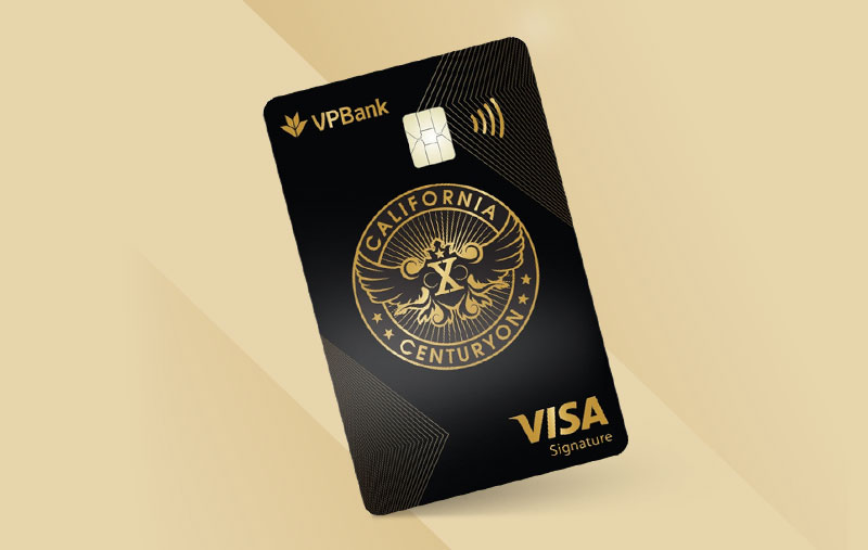 Thẻ tín dụng VPBank California Centuryon Visa Signature - Moneytory