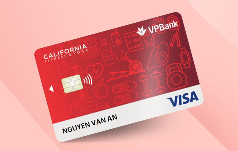 Thẻ tín dụng VPBank California Fitness Visa Platinum - Moneytory