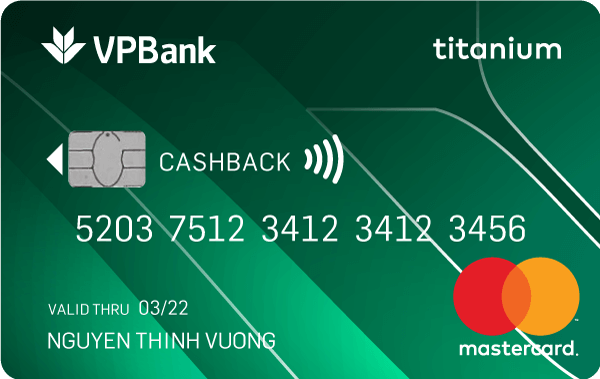 Thẻ tín dụng VPBank Titanium Cashback