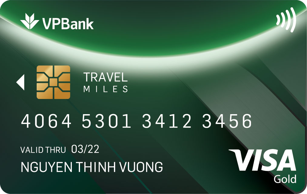 Thẻ tín dụng VPBank Visa Gold Travel Miles - Moneytory