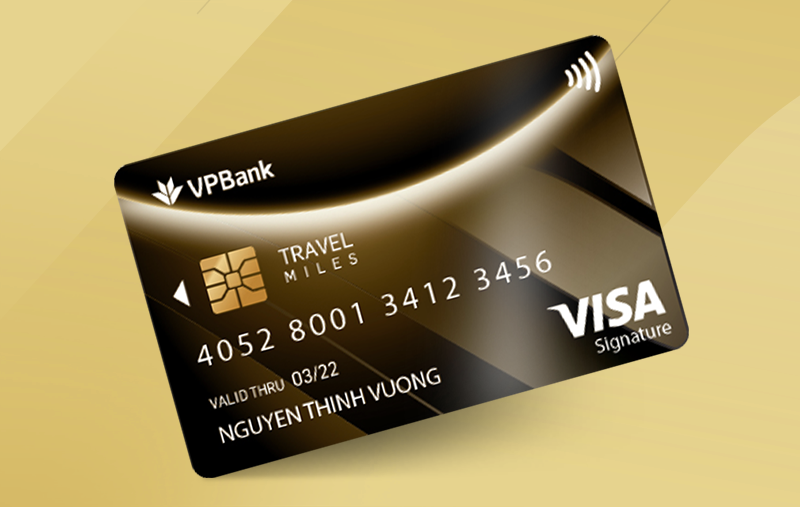 Thẻ tín dụng VPBank Visa Signature Travel Miles - Moneytory