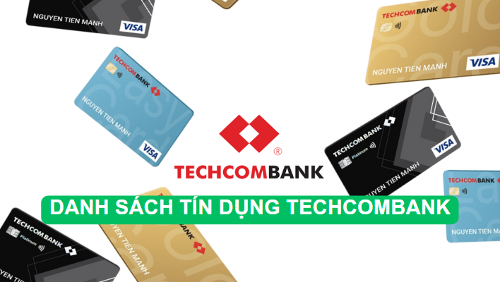 Danh sách thẻ tín dụng techcombank-finpedia