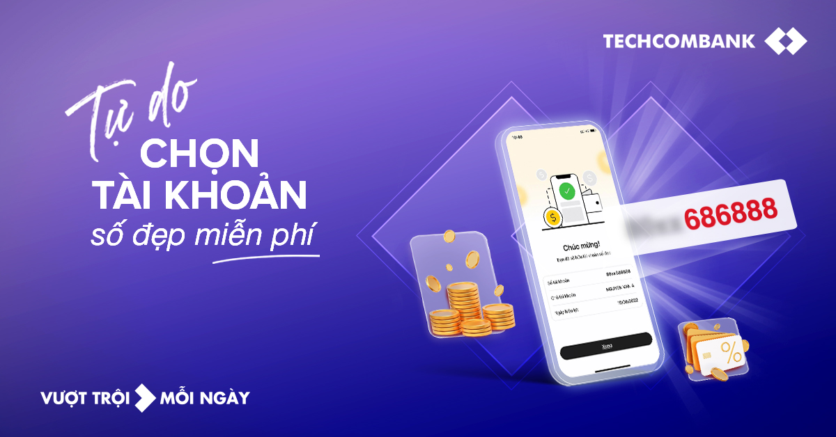 chương trình tài khoản số đẹp techcombank-finpedia